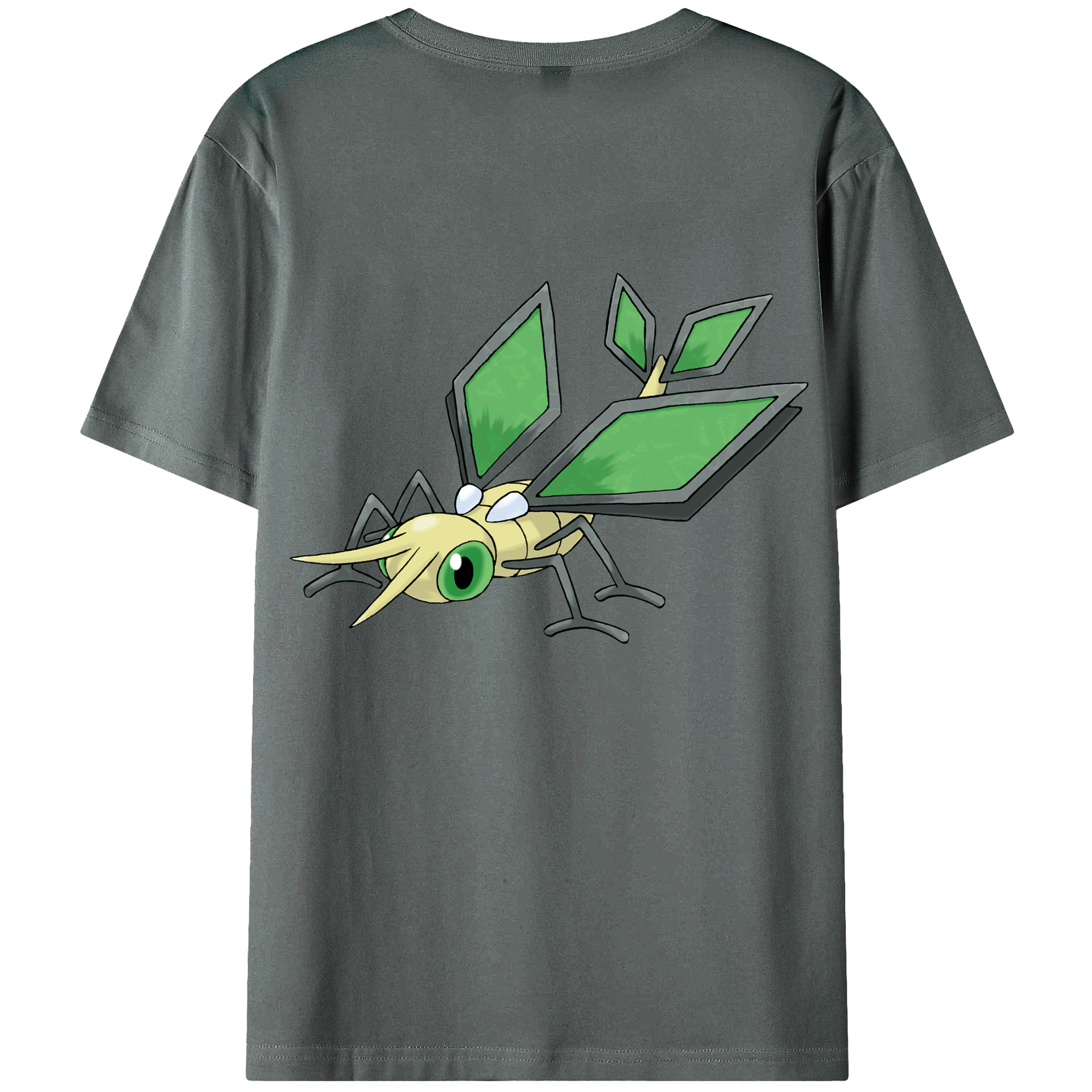 （画像用） ポケットモンスター Pokémon 綿100％ メンズ半袖Tシャツ（バックプリント） 通気性